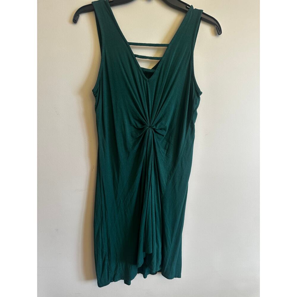 Maurices Emerald Green Twist Front Dress Size S